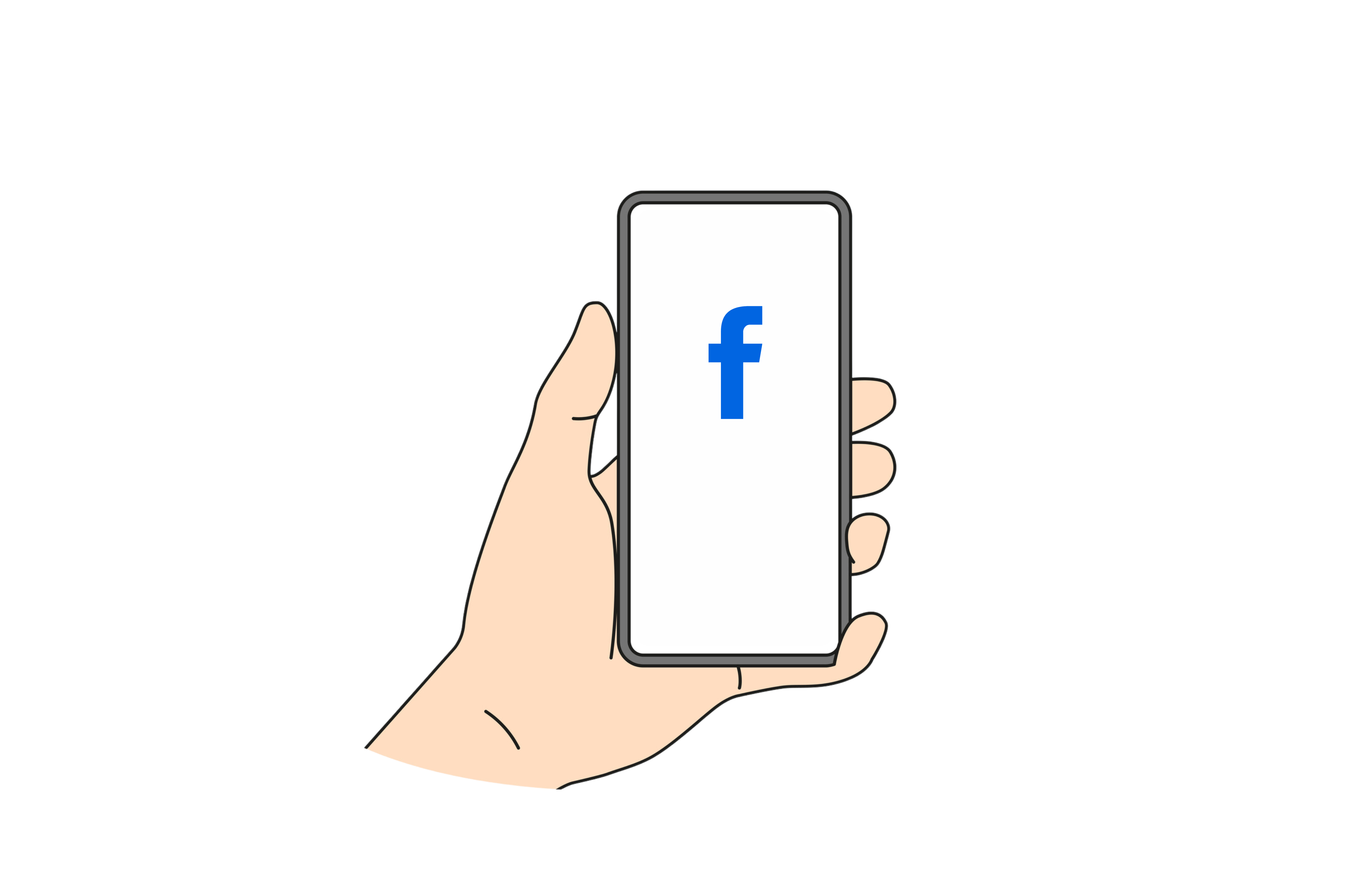 Illustration för tjänst Avsluta Sociala Medier Dödsbo